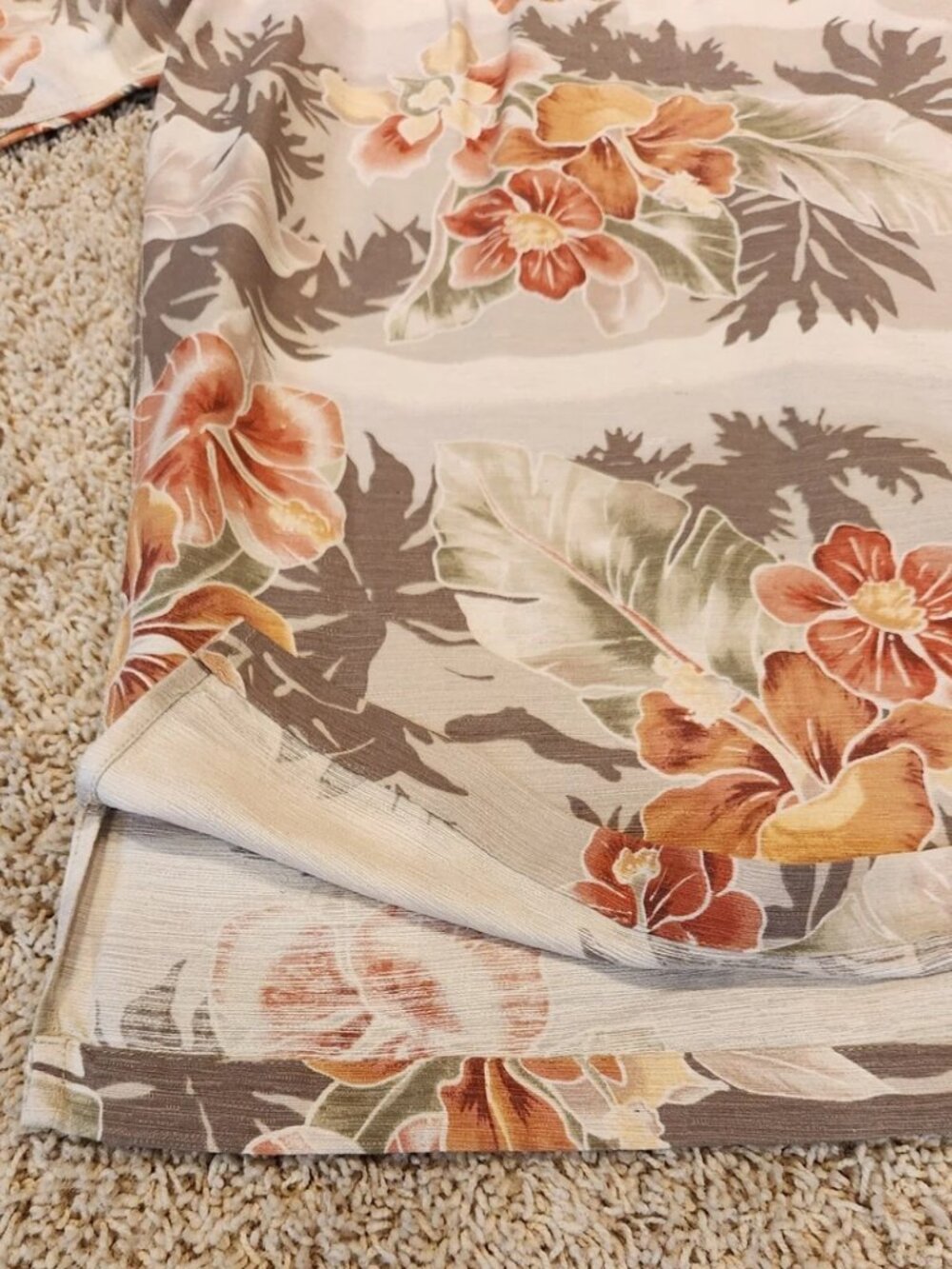 Havana Jack's Cafe Hawaiian Shirt Men's Sz. L Silk Floral Button Up Short Sleeve - Picture 5 of 15